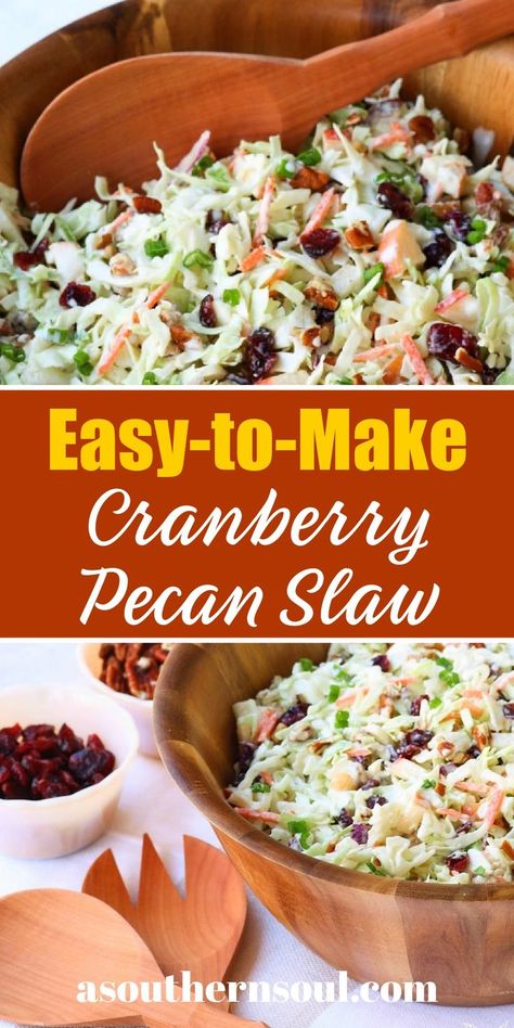 Apple Coleslaw Recipe, Dinner Ideas With Chicken, Healthy Coleslaw Recipes, Healthy Coleslaw, A Southern Soul, Coleslaw Recipe Easy, Fresh Salad Recipes, Slaw Recipes, Best Salad Recipes