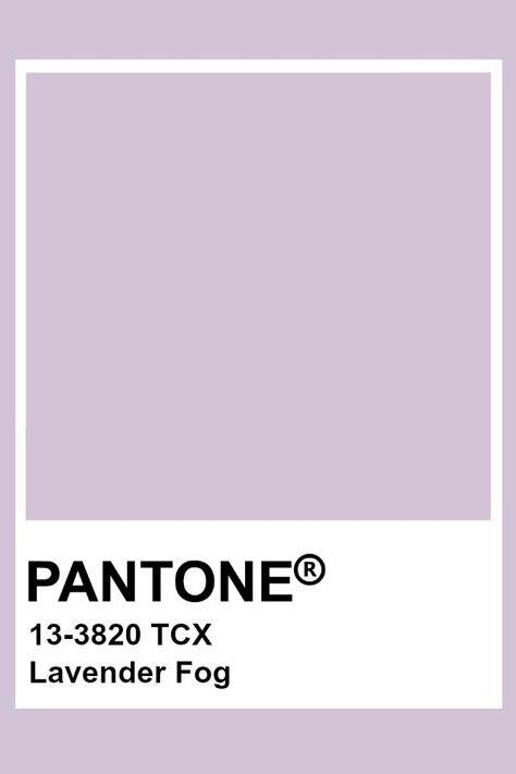 Pantone Lavender Fog Pantone Lavender, Pantone Tcx, Pantone Color Chart, Pantone Swatches, Colour Swatches, Pantone Palette, Pantone Colour Palettes, Palm City, Lavender Silk