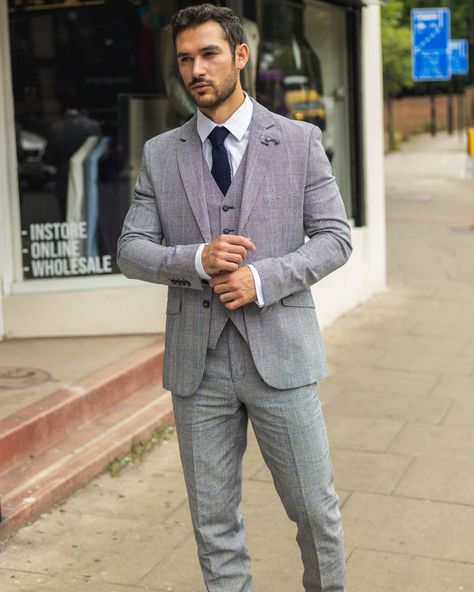 Elevate your office game with timeless style. The House of Cavani Arriga grey check suit brings classic sophistication to your summer business wardrobe. 👌 #checksuit #menssuit #mensstyle #formalwear #threepiecesuit Grey Check Suit, Business Wardrobe, Office Games, Check Suit, Three Piece Suit, Formal Wear, Timeless Style, Mens Suits, Timeless Fashion