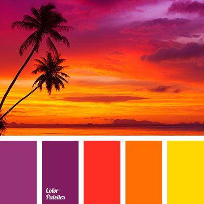 Sunset Color Palette, Color Schemes Colour Palettes, Kunst Inspiration, Color Palate, Color Balance, Sunset Colors, Living Room Bathroom, Room Bathroom, Purple Orange