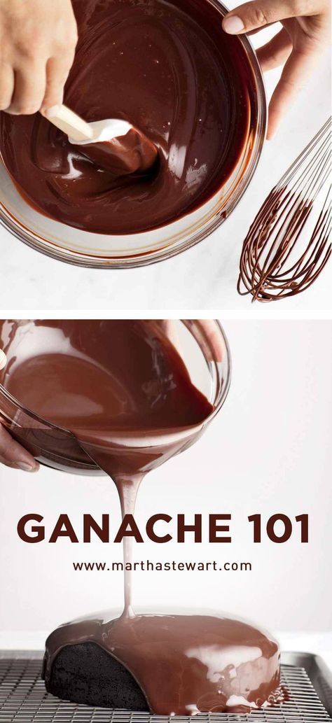 Ganache Recipe Easy, Chocolate Ganache Recipe, Baking Secrets, Martha Stewart Recipes, Ganache Recipe, Cake Fillings, Martha Stewart Living, Icing Recipe, Cake Frosting