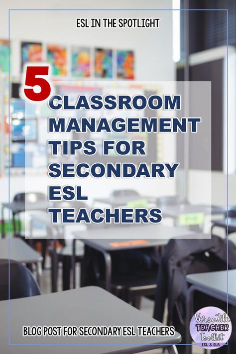 High School Esl, Tips For High School, Classroom Management System, Classroom Expectations, Esl Classroom, Classroom Routines, Classroom Management Tips, Effective Teaching, First Year Teachers