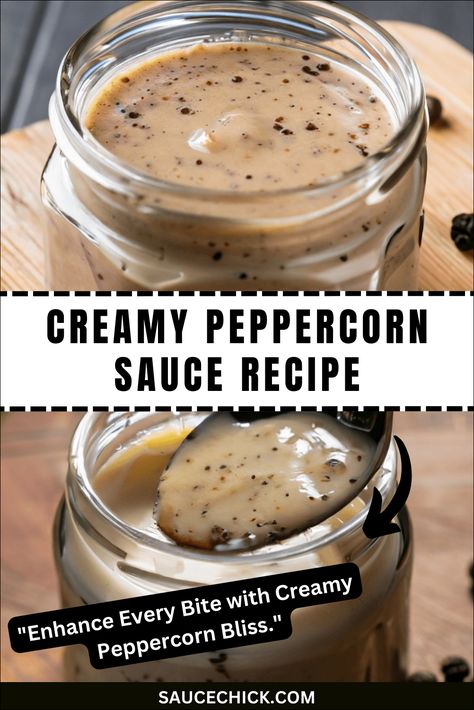 Creamy Peppercorn Sauce Recipe For Rich And Favorable Taste Peppercorn Sauce Recipe, Creamy Peppercorn Sauce, Peppercorn Sauce, 15 Minute Meals, Gourmet Cooking, Culinary Experience, Steak Sauce, Creamy Garlic, Tasty Bites