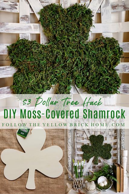 Easter Tree Diy, Sant Patrick, Silvester Diy, St Patricks Decorations, Diy Moss, Fete Saint Patrick, Diy Tree Decor, March Themes, St Patricks Crafts