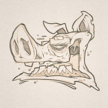 Cool Skull Drawings, Drawing Graffiti, Master Drawings, Badass Drawings, Artist Character, Skull Sketch, Graffiti Pictures, Arte Cholo, Cartoon Character Tattoos