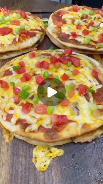 Luke Brown on Instagram: "Mexican Pizzas are easy to make and so good! 

INGREDIENTS 
1 lb of ground beef 
1 chopped onion
1/2 tsp salt and pepper 
2 tsp chili powder
1 tsp each cumin and dried cilantro 
1/4 tsp cayenne 
1 TBSP minced garlic
Small Fajita size flour tortillas 
1 can refried beans 
Taco Sauce 
2 cups of shredded cheese 
Diced tomatoes 
Chopped green onions 
Vegetable oil 

INSTRUCTIONS 
Brown ground beef in a large skillet over medium high heat. Add a chopped onion. Once beef is fully cooked drain any extra grease. 

Season with salt, pepper, chili powder, cumin, dried cilantro, and cayenne. Add minced garlic and stir. 

While the beef is cooking lightly fry flour tortillas in a separate skillet. Add just enough vegetable oil to cover the bottom of the skillet. Fry tortillas Pizza On Soft Taco Shell, Taco Bell Pizza, Mexican Pizzas, Taco Bell Mexican Pizza, Recipes With Flour Tortillas, Mexican Menu, Mexican Pizza, Taco Ingredients, Taco Pizza