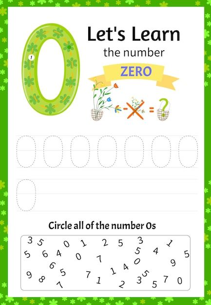 Children's game let's learn the number z... | Premium Vector #Freepik #vector #worksheet #kids-worksheet #math-game #kids-game Number Zero Worksheet, Name Of Vegetables, Worksheet Math, Number Zero, Number Writing, Kids Worksheet, First Grade Math Worksheets, Math Game, Kids Game