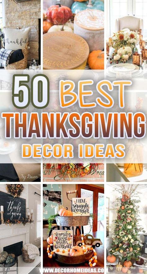 Best Thanksgiving Decor Ideas. Want to decorate your home on a budget? These cheap and easy DIY Thanksgiving decorations—for both indoors (think walls) and outdoors will make your space cute. #decorhomeideas Thanksgiving Decorations For Home Porch, Cheap Thanksgiving Decorations, Easy Diy Thanksgiving Decorations, Easy Thanksgiving Decorations, Thanksgiving Decorations Diy Table, Diy Thanksgiving Decorations, Thanksgiving Decorations Outdoor, Thanksgiving Wall Decor, Thanksgiving Decor Ideas