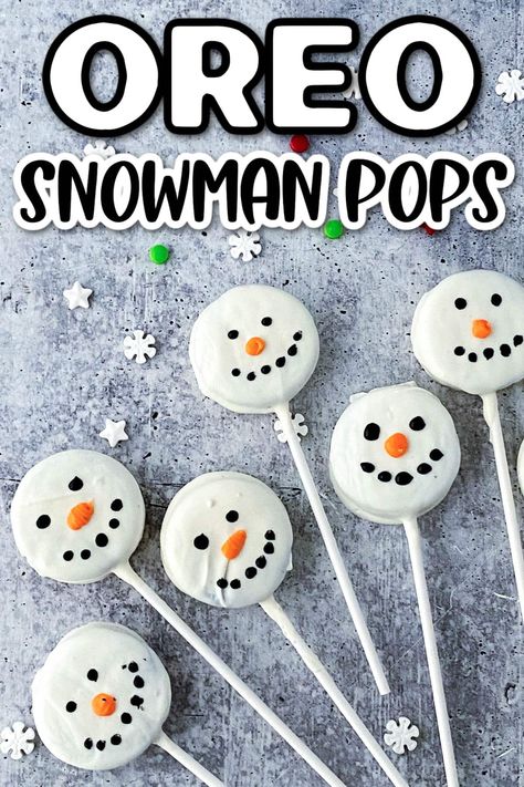 Oreo Ball Snowmen, Oreo Snowman, Christmas Party Snacks, Jul Mad, Christmas Booth, Candy Tray, Easy Christmas Treats, Xmas Treats, Christmas Baking Recipes