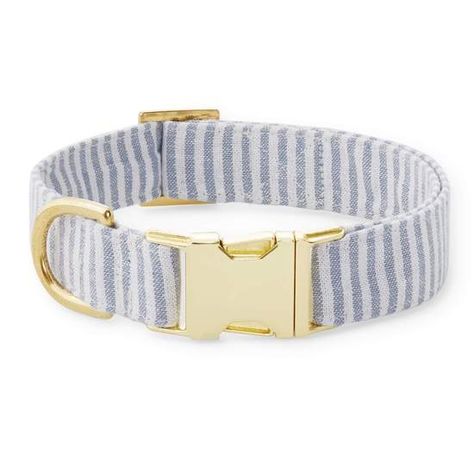 Dusty Blue Stripe Dog Collar – The Foggy Dog Preppy Pets, Preppy Dog Collar, Foggy Dog, Classic Gentleman, Preppy Dog, The Foggy Dog, Dog Room, Dog Collar Boy, Cute Dog Collars