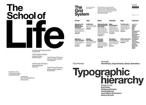 deandi.agencyVisual hierarchy #Typography #hierarchy is really #important in all #design #fields. #Size and #weight of the #font can easily #indicate which #words or #letters are the most important, so #keepinmind this #aspect when you #create your #text. You also have to #remember that you can #achieve a #great #visual hierarchy through the #position and #color of the text. Hierarchy Design, Typographie Inspiration, Typography Images, Visual Hierarchy, Swiss Design, Typography Layout, Graphic Design Fonts, Typographic Poster, Grand Cayman