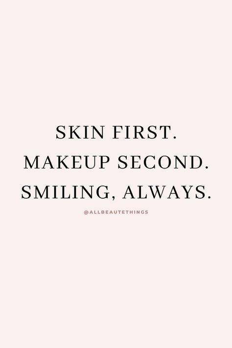 Cosmetic Quotes Inspiration, Make-up Quotes, Quotes On Skincare, Makeup Posts Ideas, Funny Facial Quotes, Beauty School Quotes, Cute Skincare Aesthetic, Hydrafacial Post, Makeup Quotes Inspirational