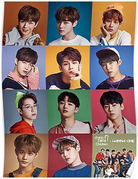 Wanna One x Mexicana Chicken ft. Group Poster  Poster Jaehwan Wanna One, Ong Seung Woo, Groups Poster, Jin Kim, Lai Kuan-lin, Bae Jin-young, Kim Jaehwan, Ha Sungwoon, Wanna One