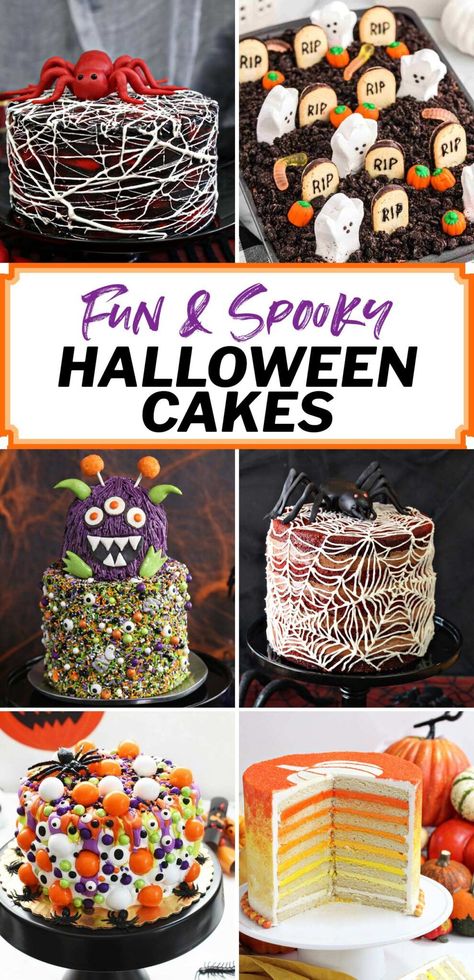 Skeleton Cakes, Spiderweb Cake, Amazing Cake Ideas, Skeleton Cake, Pumpkin Pound Cake Recipes, Halloween Cake Design, Halloween Cake Ideas, Graveyard Cake, Spider Web Cake