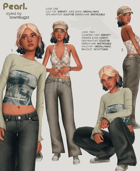 Sims 4 Sims Maxis Match, Sims 4 Character Inspiration, Sims 4 Looks Ideas, Sims 4 Cc Tyler The Creator, Sims 4 Cc Downtown Clothes, Sims Trouble Cc, Sims 4 Cc Babydoll Dress, Sims 4 Outfits Cc Maxis Match, Sims People Ideas