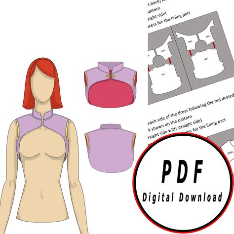 20% discount on minimum orders of 3 items Digital PDF file to create your own basic elvish bolero dress ready to be downloaded and printed on 1/1 scale Pattern and instructions step by step of the process for beginners - After you buy the item you will get access to download page with your files. - Then just press the DOWNLOAD button and that's it,you are ready to start making your cape FILE INFORMATION You will receive the costume PDF file's that include 1 X PDF pattern for basic dress A4 size ready to print on 1/1 scale from your home printer 1 X PDF pattern for basic dress LETTER size ready to print on 1/1 scale from your home printer 1 X PDF Build instructions with step by step . 1 X JPG fabric requirement THE SEAM ALLOWENCES ARE NOT INCLUDED IN THE PATTERNS ! *The default pattern size Bolero Pattern Free Sewing, Easy Larp Costume, Bolero Diy, Medieval Diy, Elf Template, Medieval Elf, Cosplay Patterns, Diy Cape, Diy Cosplay