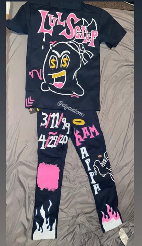 Dickies Pants Outfits Women Custom, Custom Dickie Outfits Birthday, Dickie Outfits, Custom Dickie Outfits, Custom Dickies, Freaknik Party, Dickies Jumpsuit, Dickies Outfit, Bday Outfits