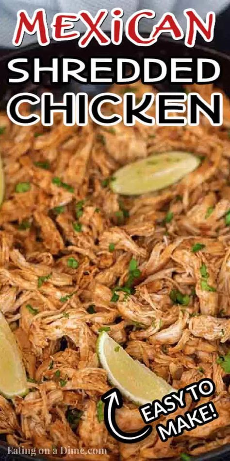 What To Use Shredded Chicken In, Authentic Mexican Shredded Chicken Crockpot, Best Chicken For Tacos, How To Make Chicken Tacos On Stove, Authentic Chicken Burritos, Authentic Mexican Tacos Chicken, Shredded Taco Chicken Recipes, Chicken For Tacos Stove Top, How To Make Shredded Chicken For Tacos