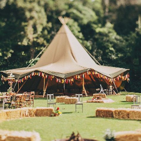 Tipi and tents for rent for an outdoor wedding at Byron Bay. Wedding Reception Tent, Tipi Wedding Decor, Reception Tent, Tipi Tent, Tipi Wedding, Event Tent, Wedding Tent, Marquee Wedding, Tent Wedding