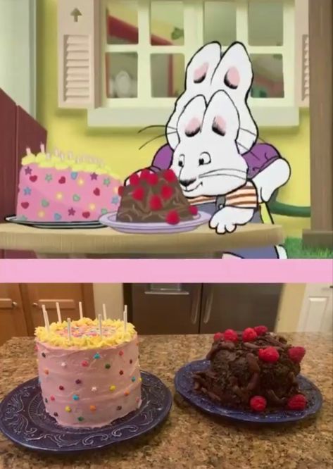 Max And Ruby Cake, Ruby Cake, Chandelier Cake, Max And Ruby, Pastel Cupcakes, Think Food, Pretty Birthday Cakes, Cute Birthday Cakes, Cake Images