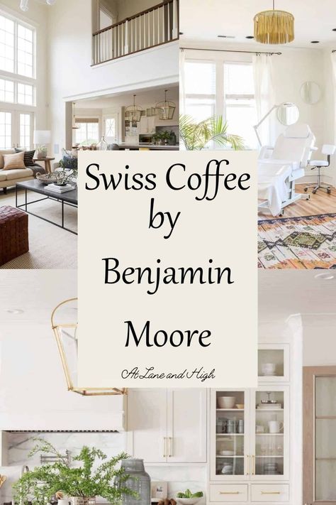 This Is How We Bingham House, Benjamin Moore Swiss Coffee, Swiss Coffee Benjamin Moore, Swiss Coffee Paint, Creamy White Paint, Off White Paint Colors, Cream Paint Colors, Light Paint Colors, White Paint Color