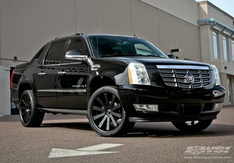 2011 Cadillac Escalade with 24" Gianelle Santo-2SS in Matte Black (Black lip) wheels Hummer Truck, Donk Cars, Hummer Cars, Chevy Avalanche, Escalade Ext, Gas Mileage, Best Luxury Cars, Chevrolet Silverado 2500, Gasoline Engine