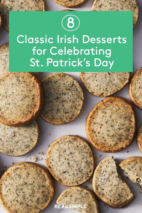 Traditional Irish Food St Pattys, Irish Treats Traditional, Irish Rolls St. Patrick's Day, Irish Holiday Recipes, Irish Desserts For St Patricks Day, Irish Themed Desserts, St Patricks Day Pie Recipes, Irish Biscuit Recipe, St Paddy's Day Desserts