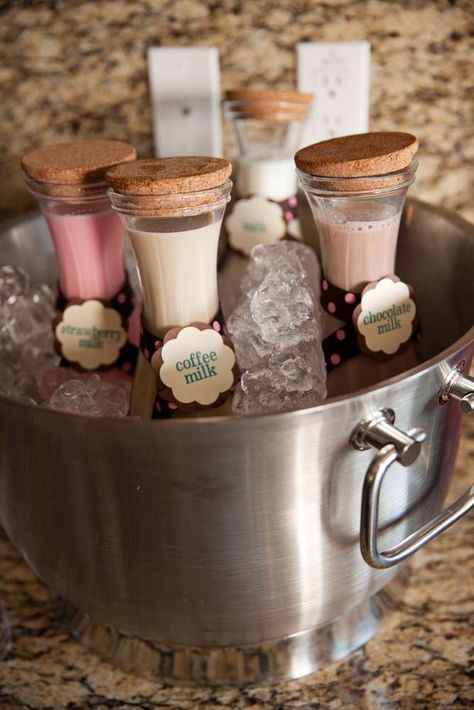 Milk And Cookie Station, Chocolate Milk Birthday Party, Milk And Cookies Cake Pops, Cookies And Milk Party Ideas, Milk And Cookies Theme Party, Milk Cookies Birthday Party, Kindergarten Reception, Milk And Cookies First Birthday, Milk Station