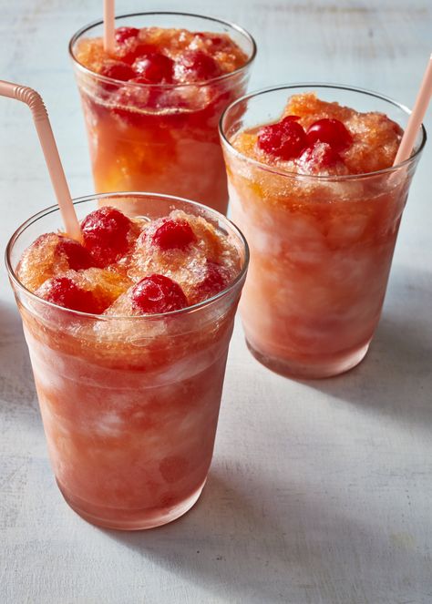 Adult Slushies Adult Slushies, Maraschino Cherries Recipes, Vodka Slushies, Marachino Cherries, Cherry Recipe, Hawaiian Drinks, Cherry Drink, Cherry Lemonade, Cherry Vodka