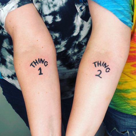 Matching Tattoo Ideas For 3 People, Two Sister Tattoo Ideas, Sister Tattoo Designs Unique, Sisters Tattoo Ideas For 2 Sibling, Duo Tattoo Ideas Sisters, 2 Sibling Tattoos, Matching Tattoo Ideas For Cousins, Cousin Tattoos Boy And Girl, Tattoo For Siblings Of 3