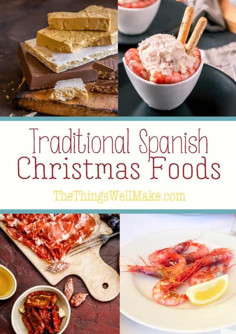 Christmas time in Spain focuses on delicious, high-quality food. Hopefully, this comprehensive list of traditional Spanish Christmas foods and recipes will inspire you to try something new over the holidays. #christmas #spain #spanishcuisine #spanishchristmasfood #holidayfood #christmasrecipes Spanish Christmas Food, Spanish Christmas Traditions, Christmas In Spain, Traditional Christmas Food, Spanish Christmas, Around The World Food, Spain Food, Christmas Foods, Spanish Cuisine