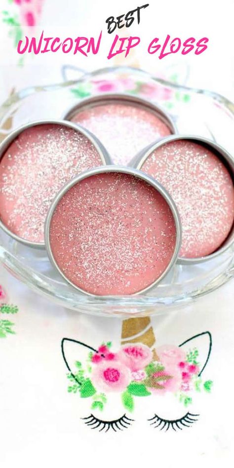 sparkle unicorn lip balm with Fruity Pebbles scent in lip gloss containers Easy Lip Balm Recipe, Easy Lip Balm, Make Lip Gloss, Diy Lipgloss, Unicorn Lip Gloss, Lip Gloss Recipe, Gloss Diy, Lip Balm Recipe, Diy Lip Balm Recipes