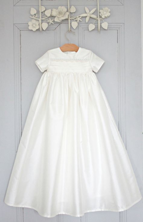 Unisex Christening gown.  #Christening #baptism #Christeninggown Outfit For Christening, Repurpose Wedding Dress, Christening Gowns For Boys, Baby Christening Dress, Christening Outfits, Baby Christening Gowns, Baby Christening Outfit, Christening Dresses, Christening Ideas