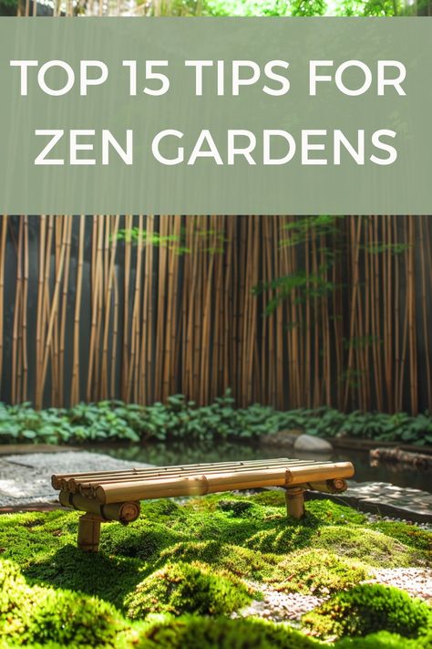 Root yourself in a peaceful, relaxing Zen garden with these 15 tips. Zen Garden Bridge, Wooden Pagoda Garden Ideas, Japanese Garden Inspiration, Zen Garden Ideas Backyard, Japanese Garden Decor Ideas, Bamboo Zen Garden, Zen Backyard Ideas, Outdoor Zen Garden, Zen Garden Backyard