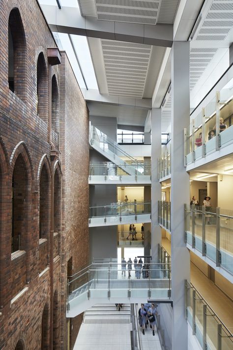 St Vincent's College – Potts Point | ThomsonAdsett | Archinect Modern Addition To Historic Building, Alicia Taylor, Old Building Renovation, Historical Building Renovation, Future Architect, Renovation Architecture, New Architecture, Building Renovation, Building Concept