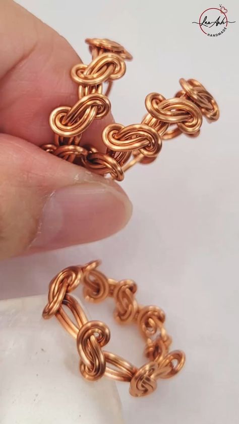 Easy Rings To Make Wire Jewelry, Diy Jewelry With Wire, Wire Jewelry Diy, Jewelry With Wire, Infinity Rings, Diy Instagram, Wire Craft, Diy Ring, Prong Ring