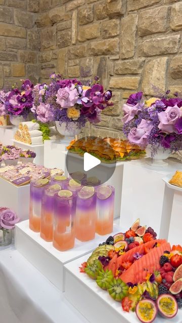 C&T | Catering on Instagram: "Haadiyah’s Graduation spread 💜�✨ 

#florals #art #graduation #spread" 37th Birthday, Bohemian Party, Catering Display, Fruit Arrangements, Food Appetizers, Bridal Tea, January 25, Party Food Appetizers, Grad Party