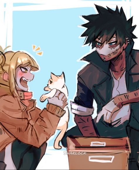 Toga Himiko And Dabi, Toga And Dabi, Bnha League Of Villains, Mha Shigaraki, Dabi Todoroki, League Of Villains, Shigaraki Tomura, Spiritual Animal, Toga Himiko