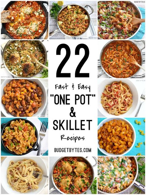 One Pot Skillet Meals, Easy Dinner Recipes For One, Dinner Recipes For One, Easy Skillet Meals, Fast Dinner Recipes, Meals To Make, One Skillet Meals, One Pot Dinners, Skillet Recipes