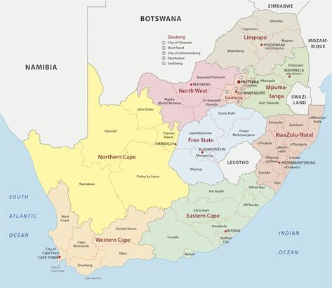 Provinces of South Africa | Map | Overview | The 9 South African Provinces South Africa Drawing, South Africa Facts, Africa Drawing, South Africa Map, African Traditional Religions, Union Of South Africa, Provinces Of South Africa, Africa Flag, Cape Coast