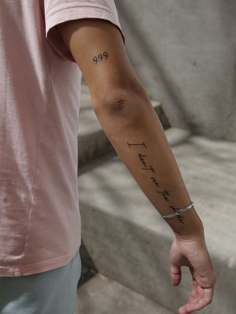 Forearm Word Tattoo, Word Tattoos On Arm, Back Of Forearm Tattoo, Tattoo Font For Men, Colored Tattoo, Forearm Tattoo Quotes, Simple Forearm Tattoos, Ram Tattoo, Tatuagem Masculina Pequena