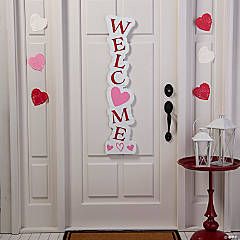 Welcome Porch Sign, In The Mood For Love, Mood For Love, Red Letters, Porch Welcome Sign, Valentines Day Greetings, Heart Images, Porch Sign, Valentine Treats