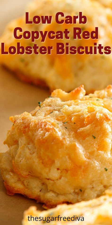 Copycat Red Lobster Biscuits, Bread For Dinner, Copycat Red Lobster, Lobster Biscuits, Red Lobster Biscuits, Dinner Recipes Healthy Low Carb, Low Carb Biscuit, Low Carb Low Fat Recipes, Keto Biscuits