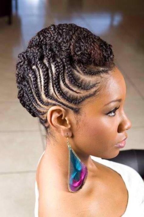 #Braid Hairstyles - Grow Long Hair & Regrow Thinning Bald Spots... CLICK LINK  ---->  http://www.dawnali.com/long-real-black-hair-natural-and-relaxed-super-growth-oils/  - Dawn Ali #dawnali - black braided hairstyle for bridesmaids Plain Woman, Braided Mohawk Hairstyles, Hair Colorful, Black Wedding Hairstyles, Mohawk Braid, African Hair Braiding Styles, Mohawk Hairstyles, Pelo Afro, Afro Punk