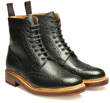 Grenson Shoes Grenson Fred Leather Brogue Boot in Black Grenson Boots, Mens Brogue Boots, Grenson Shoes, Making Shoes, Brogue Boots, Mens Winter Boots, Leather Brogues, How To Make Shoes, Boutique Accessories