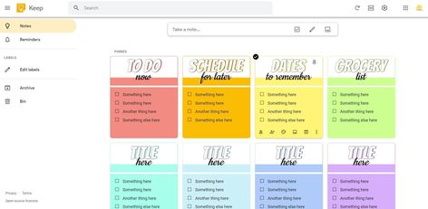 School To Do List Printable, Google Keep Headers, Onenote Template, Managing Time, Google Tricks, Google Keep, Teacher Must Haves, Technology Hacks, Digital Organization