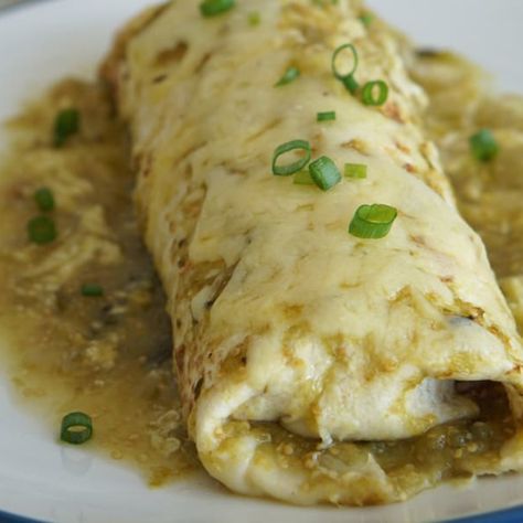 Verde-Wet-Burritos Chilli Verde Burritos, Chili Verde Pork Burrito, Chili Verde Pork Smothered Burritos, Salsa Verde Burritos, Wet Burrito Green Sauce Recipe, Chili Verde Burritos Recipe, Chile Verde Burrito Recipe, Verde Wet Burrito, Wet Burrito With Green Sauce