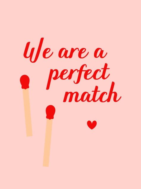 We Are A Perfect Match, Valentines Day Cards Diy, February Wallpaper, Valentines Wallpaper Iphone, Valentines Illustration, Art Hacks, Red Valentine, Valentine Theme, Plakat Design