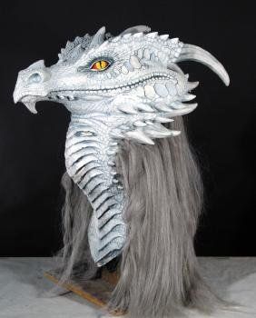 Arctic Dragon, Dragon Masks, Dragon Halloween Costume, Realistic Dragon, Dragon Halloween, Dragon Mask, Ancient Dragon, Halloween Costume Mask, Horror Masks