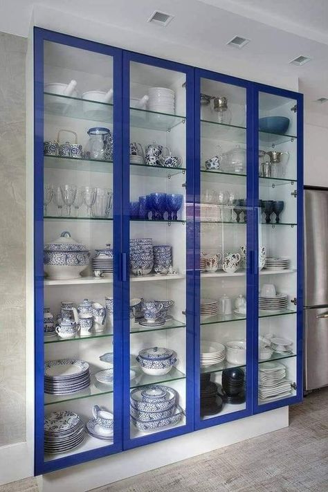 Kitchen Crockery, Crockery Cabinet Design, Crockery Cabinet, Crockery Unit Design, Almirah Designs, Crockery Unit, Desain Pantry, Kitchen Cupboard Designs, Interior Design Per La Casa